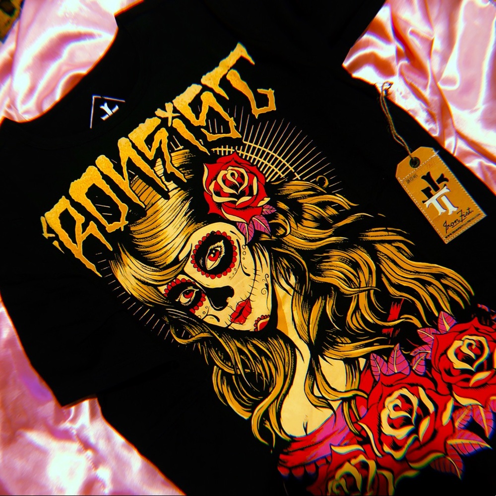 men’s iron fist day of the dead tee
